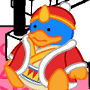 A plushie of King Dedede from Kirby.